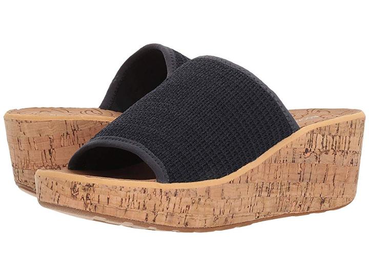 Rockport Lanea Woven Slide (navy Woven) Women's Slide Shoes