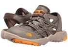 The North Face Kids Hedgehog Sandal Ii (toddler/little Kid/big Kid) (falcon Brown/zinnia Orange (prior Season)) Boys Shoes