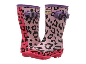Hunter Original Hybrid Print (toddler/little Kid) (mist Pink/hyper Pink/thistle) Women's Rain Boots