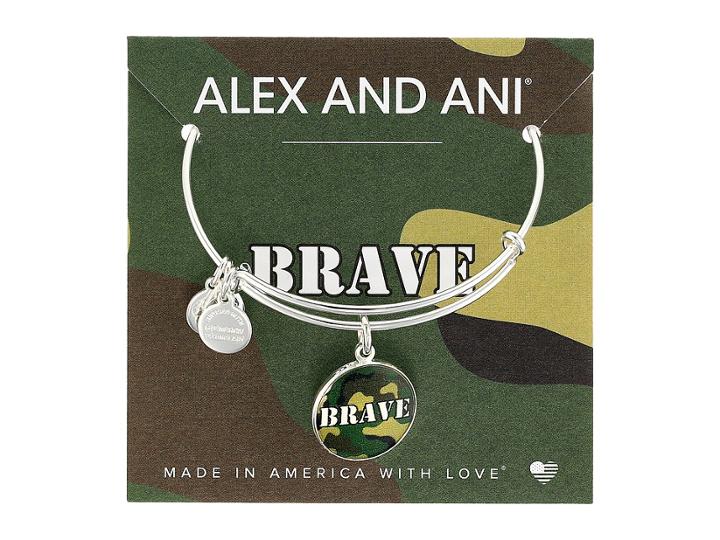 Alex And Ani Brave (shiny Silver) Bracelet