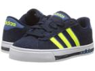 Adidas Kids Daily (little Kid/big Kid) (collegiate Navy/solar Yellow/core Blue) Kids Shoes