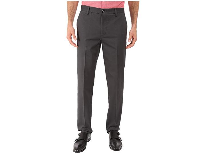 Dockers Signature Khaki Slim Tapered Flat Front (steelhead) Men's Casual Pants
