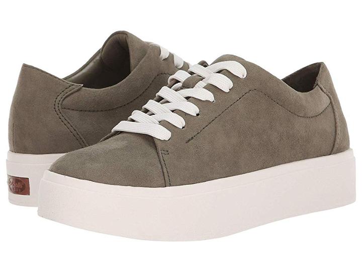 Dr. Scholl's Kinney Lace (burnt Olive Microfiber Perf) Women's Shoes