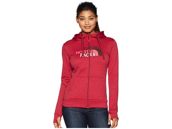The North Face Fave 1/2 Dome Full Zip 2.0 (rumba Red Heather/fig Multi) Women's Coat