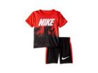 Nike Kids Short Sleeve Top And Shorts Set (toddler) (habanero Red) Boy's Active Sets
