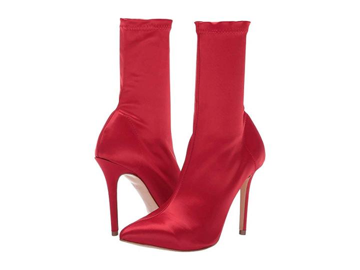 Tony Bianco Davis (red Stretch Satin) Women's Boots