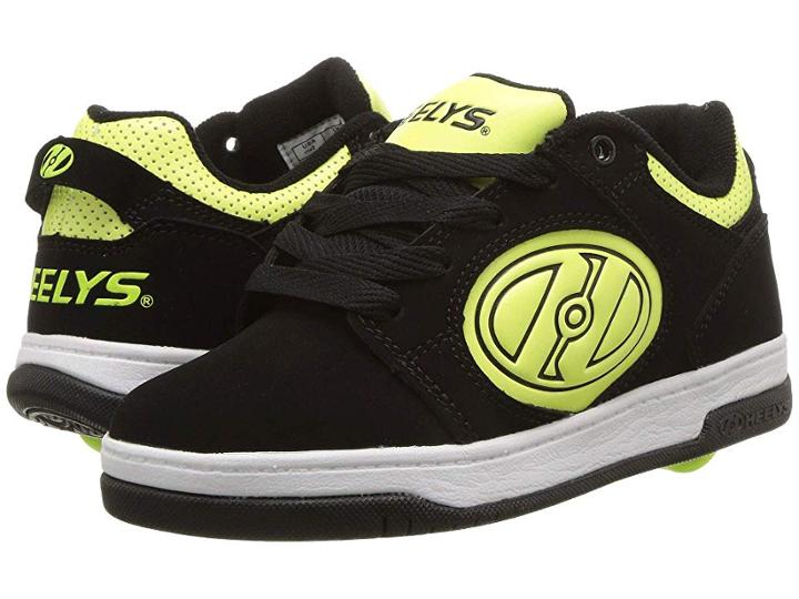 Heelys Voyager (little Kid/big Kid/adult) (black/bright Yellow G.i.d) Boys Shoes