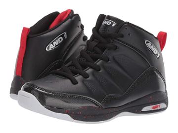 And1 Kids Breakout (little Kid/big Kid) (black/chinese Red/silver) Boys Shoes