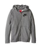 Nike Kids Sportswear Modern Hoodie (little Kid/big Kid) (carbon Heather/dark Grey/black) Girl's Sweatshirt