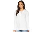 Allen Allen Lace-up Sweatshirt (white) Women's Sweatshirt