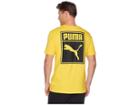 Puma Archive Logo Box Tee (spectra Yellow/puma Black) Men's T Shirt