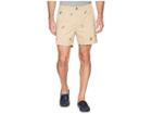 Polo Ralph Lauren Coastal Embroidery Stretch Twill Shorts (coastal Beige/embroidered) Men's Shorts