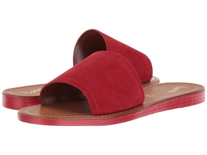 Seychelles Leisure (red Suede) Women's Sandals