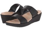 Crocs A-leigh 2-strap Mini Wedge (black/black) Women's Wedge Shoes