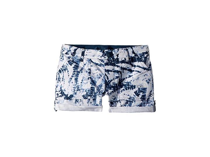The North Face Kids Amphibious Shorts (little Kids/big Kids) (blue Wing Teal Fern Print/tnf White (prior Season)) Girl's Shorts