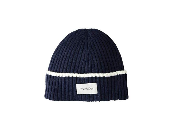 Calvin Klein Tipped Cuff Beanie (navy) Beanies