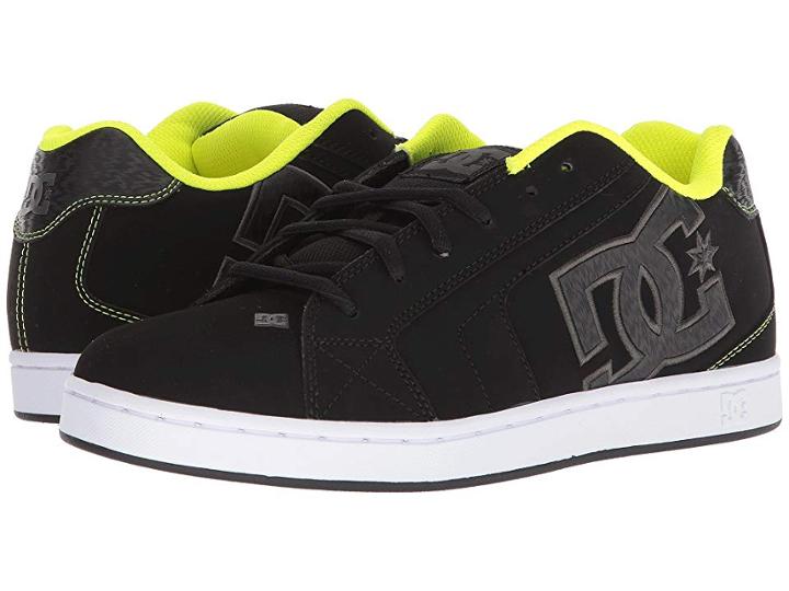 Dc Net (black/lime) Men's Skate Shoes