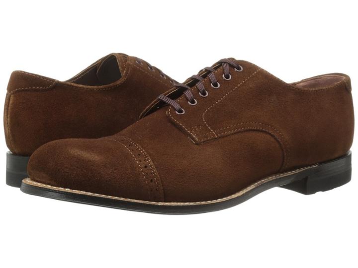 Stacy Adams Madison (brown Suede) Men's Lace Up Cap Toe Shoes