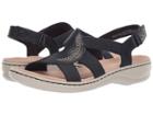 Clarks Leisa Joy (navy Leather/textile Combo) Women's Sandals