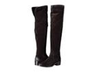 Frye Ray Over The Knee (black Suede) Women's  Boots