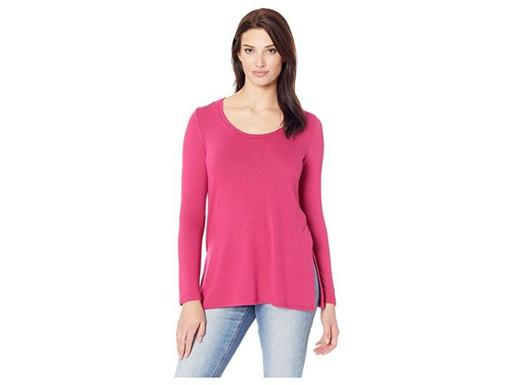 Karen Kane Side-slit Sweater (cherry) Women's Sweater