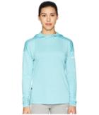 Adidas Outdoor Voyager Parley Hoodie (blue Spirit) Women's Sweatshirt