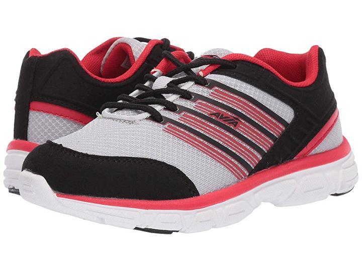 Avia Kids Damon (little Kid/big Kid) (chrome Silver/black/formula One Red) Boys Shoes