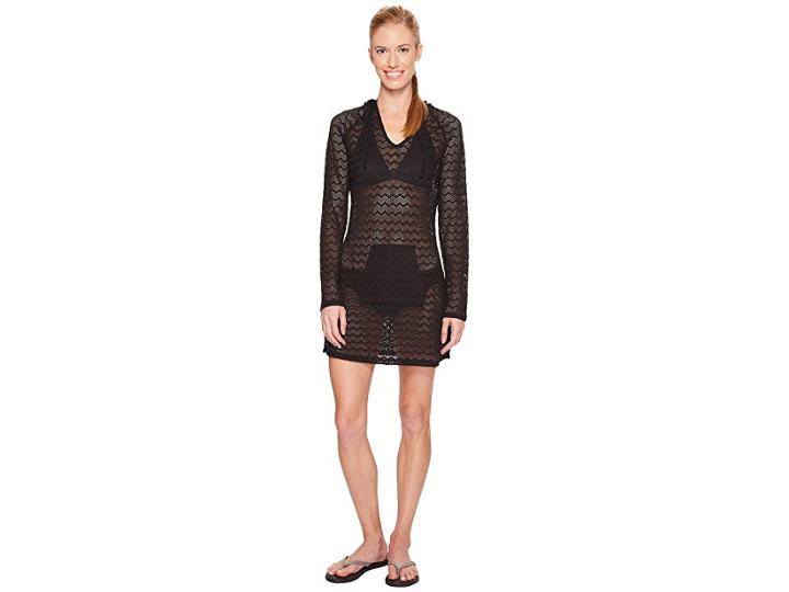 Prana Luiza Tunic Cover Up (solid Black) Women's Swimwear
