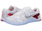 Nike Metcon 4 Amp (white/metallic Silver/game Red) Men's Cross Training Shoes