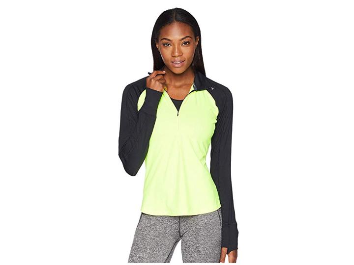 Brooks Nightlife Dash 1/2 Zip (black/nightlife) Women's Long Sleeve Pullover