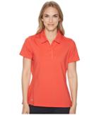 Adidas Golf Ultimate Short Sleeve Polo (real Coral) Women's Short Sleeve Knit