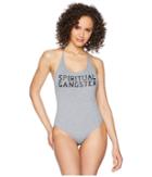 Spiritual Gangster Sg Varsity Retreat One-piece (heather Grey) Women's Jumpsuit & Rompers One Piece