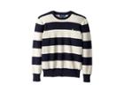 Polo Ralph Lauren Kids Striped Cotton Sweater (big Kids) (navy Heather Multi) Boy's Clothing