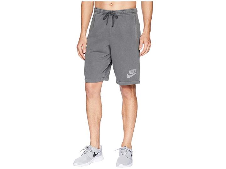 Nike Nsw Shorts French Terry Wash Hbr (black/anthracite/white) Men's Shorts