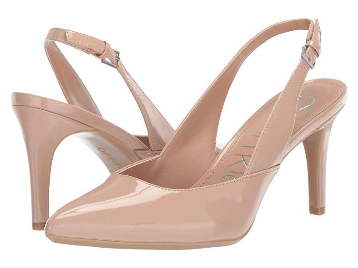 Calvin Klein Ninette (desert Sand Patent Smooth) Women's Shoes