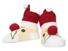 Mud Pie Santa Rattle Toe Socks (red) Kids Shoes