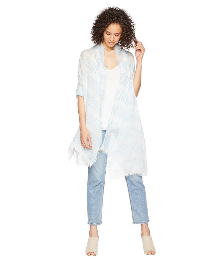 Betsey Johnson Shimmer Stripe Day Wrap (teal) Women's Clothing