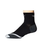 Nike Nike Elite Running Cushion Quarter (black/wolf Grey/wolf Grey) Quarter Length Socks Shoes