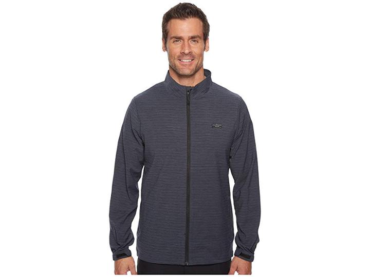 Travismathew El Ganzo Jacket (grey Pinstripe/black) Men's Coat