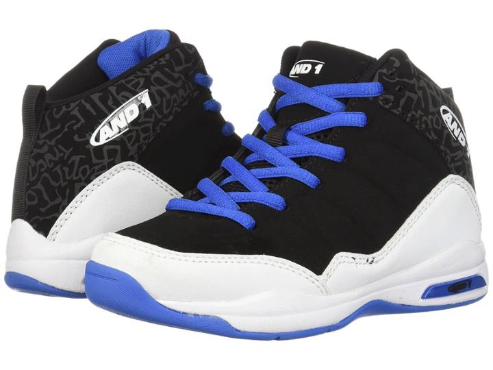 And1 Kids Breakout (little Kid/big Kid) (black/skydiver/white) Boys Shoes