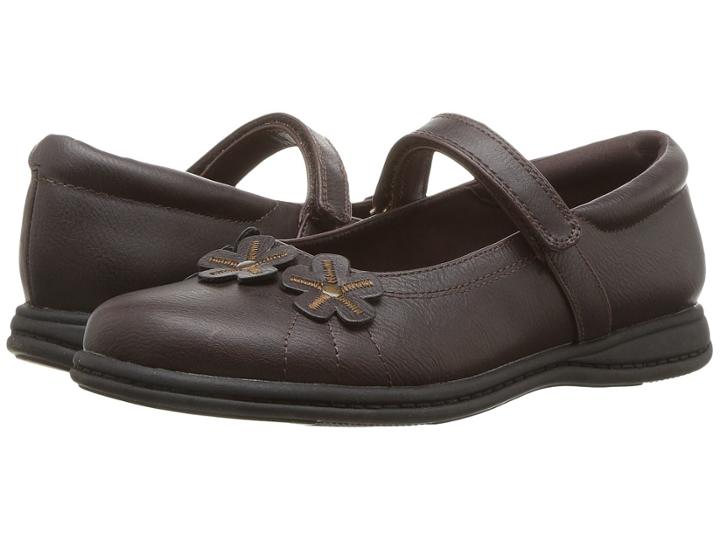 Rachel Kids Kelsey (little Kid/big Kid) (brown Smooth) Girl's Shoes