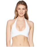 Vitamin A Swimwear Camilla Cross Neck Top (eco White) Women's Swimwear