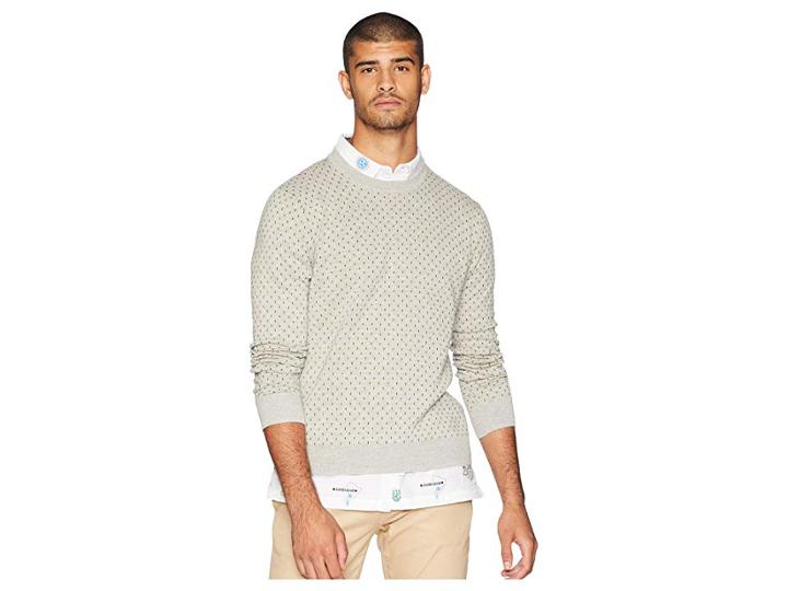 Ben Sherman Tipping Geo Crew Sweater (off-white) Men's Sweater