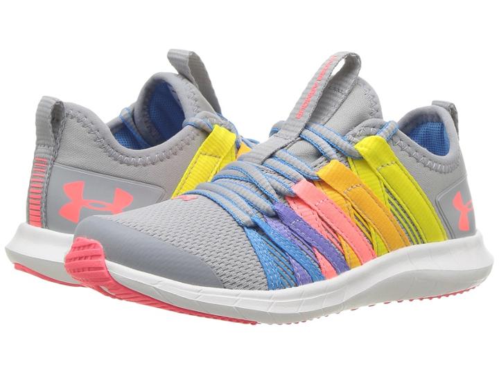 Under Armour Kids Ua Gps Infinity (little Kid) (overcast Gray/elemental/brilliance) Girls Shoes