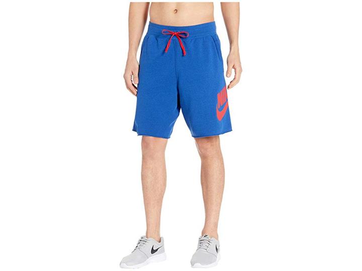 Nike Nsw Ft Alumni Shorts (indigo Force/indigo Force/university Red) Men's Shorts
