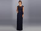 Adrianna Papell - Cap Sleeve Lace Gown (navy)