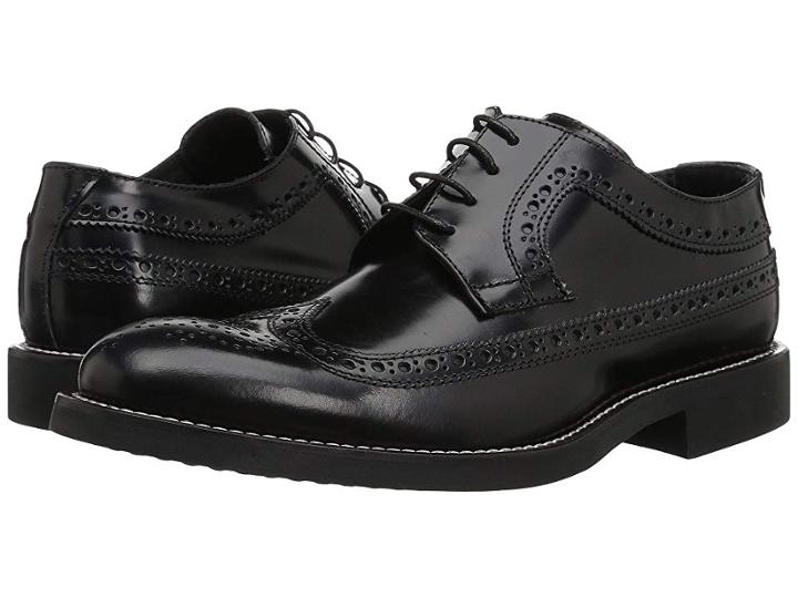 Bugatchi Sondrio Brogue (nero 2) Men's Shoes