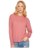 Project Social T Sweet Low Long Sleeve Top (velvet Blush) Women's Long Sleeve Pullover