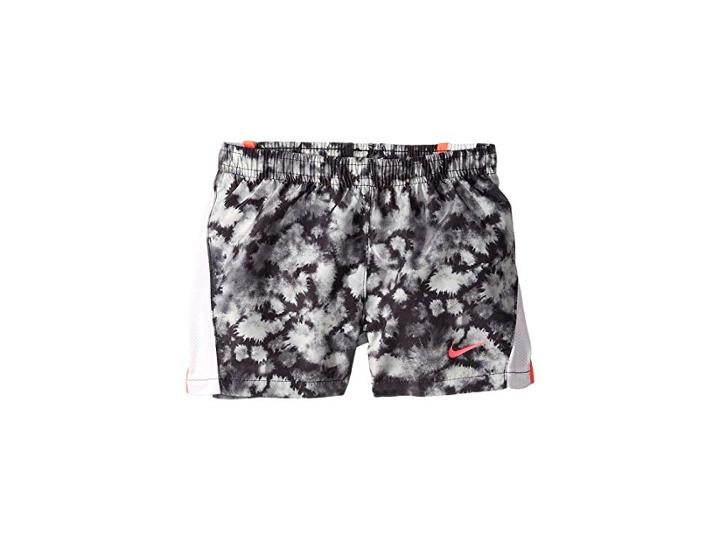 Nike Kids Rainbow Wash 10k Shorts (little Kids) (black) Girl's Shorts