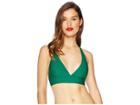 Unique Vintage Lulu Halter Swim Top (emerald Green) Women's Swimwear